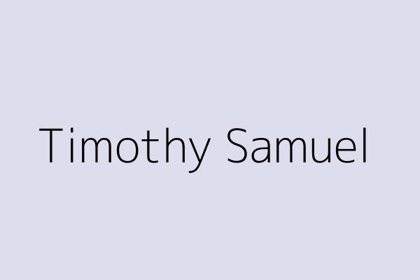 Timothy Samuel